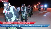 Erciyes 2018 Tatbikatı’nda komandolar gece atlayışı yaptı