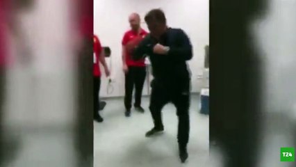 Yılmaz Vural galibiyet sevincini böyle kutladı