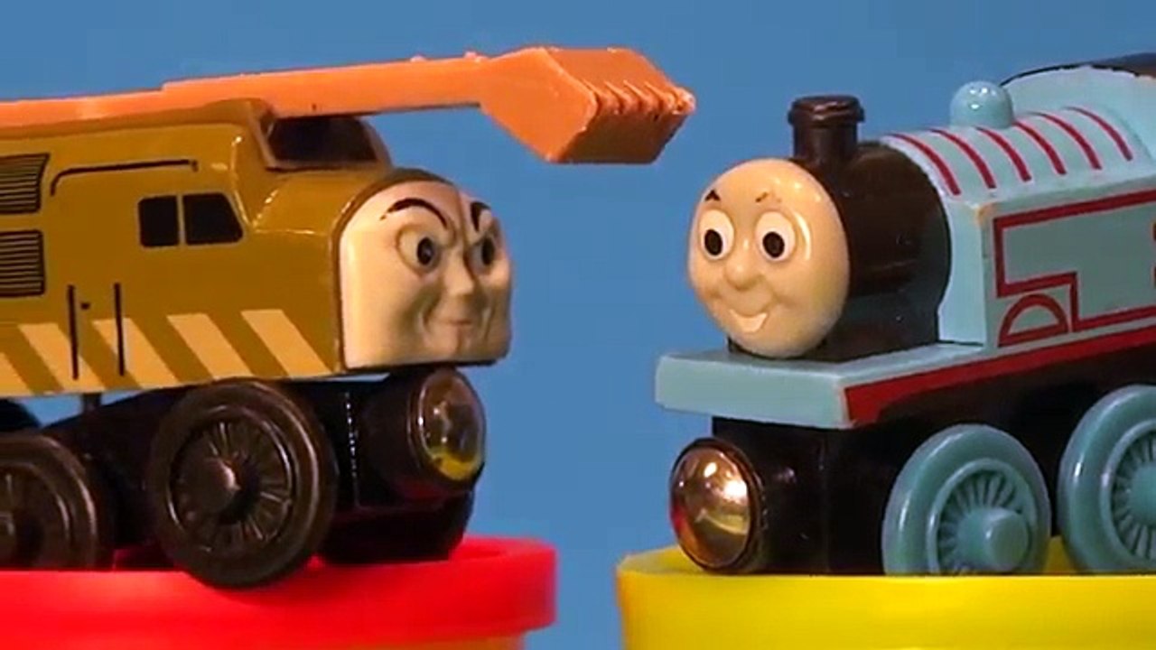 Play Doh Thomas the Train and Diesel 10, we use Play Doh to make a fake
