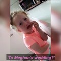 This little girl was everyone when they realised they weren't going to the Royal Wedding   