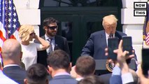 President Trump hosts NASCAR Cup Series Champion Martin Truex Jr. and his team to the White House. Last year, Trump tweeted that he was ‘so proud of NASCAR and