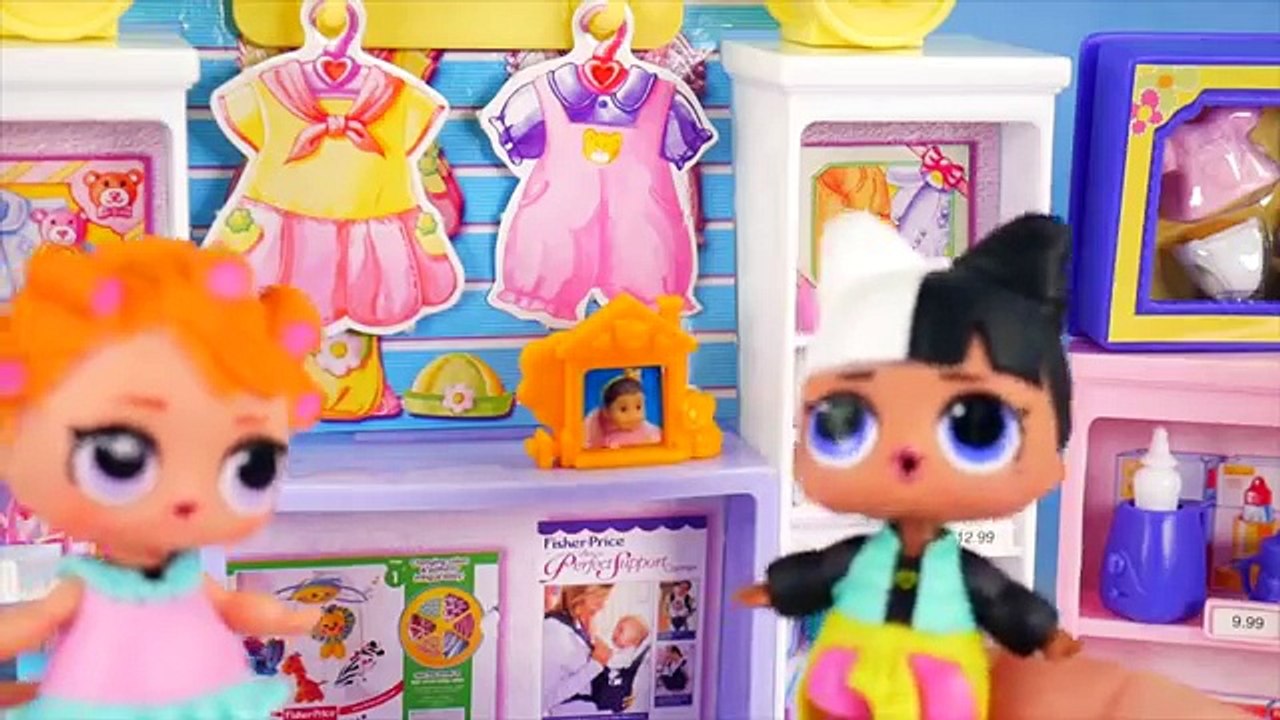 LOL Surprise Confetti Pop Series 3 Shopping with Barbie + Unboxing Ultra Rare Lil Sisters Dolls!