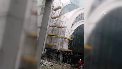 İTÜ cami inşaatında yangın - İSTANBUL