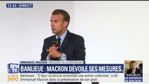 Banlieues: “Ça n’aurait aucun sens que deux mâles blancs ne vivant pas dans ces quartiers s’échangent un rapport”, déclare Macron à propos du plan Borloo