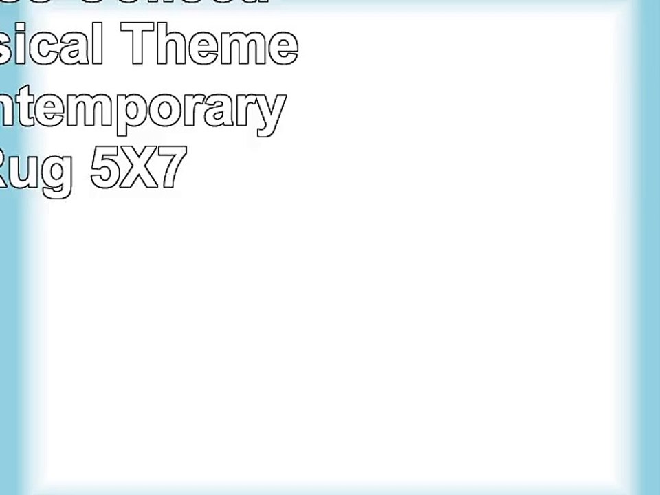 Rugs 4 Less Collection Fun Musical Theme Guitar Contemporary Area Rug 5X7