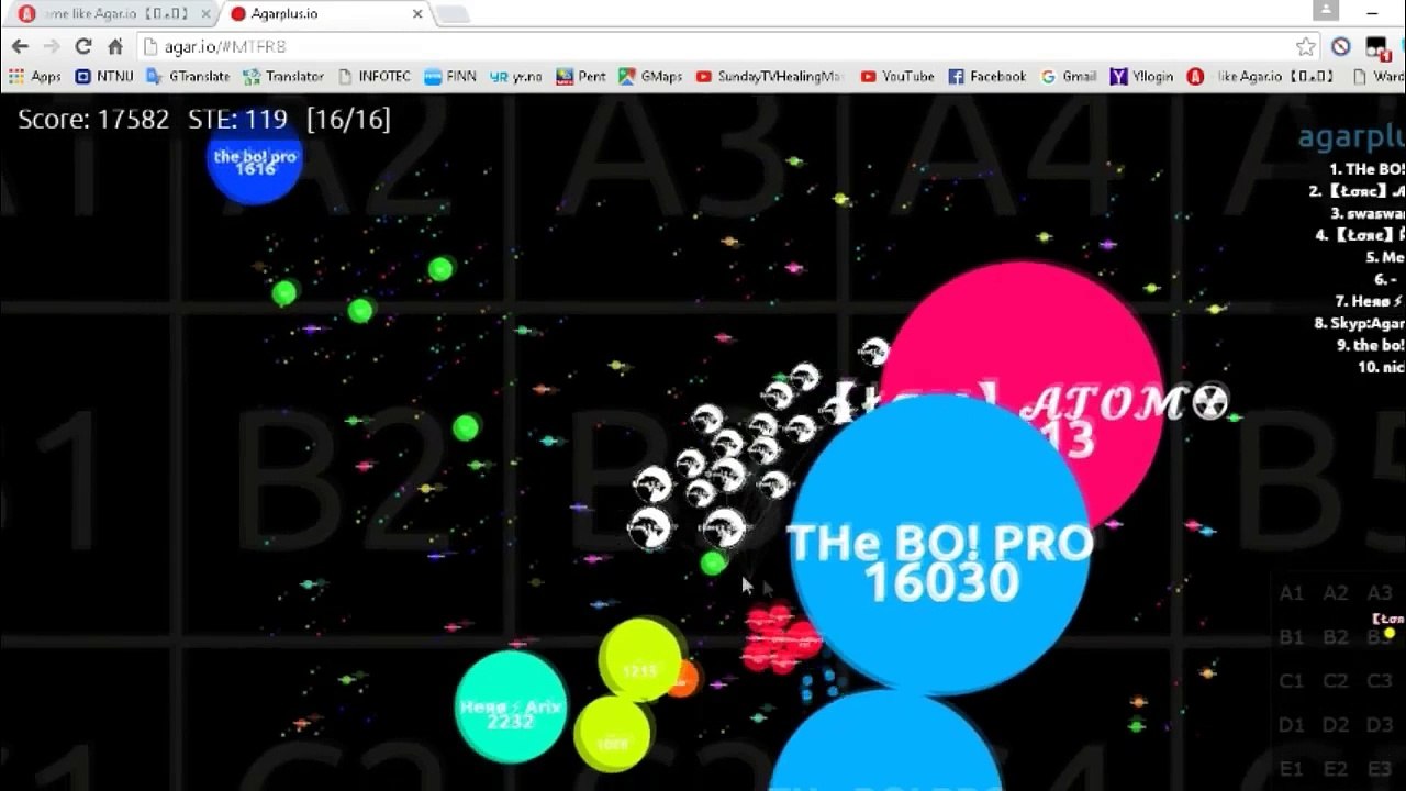 Agario  33k Mass gameplay
