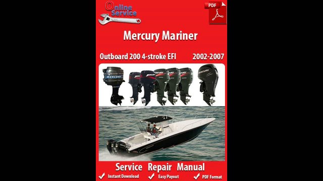 Mercury Mariner 200 4-stroke EFI 2002-2007 Service Manual