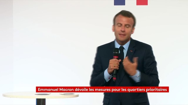 Emmanuel Macron tacle Jean-Louis Borloo et son plan banlieues écrit par deux mâles blancs