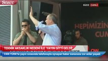 Teknik aksaklık nedeni ile yayın gitti geldi!