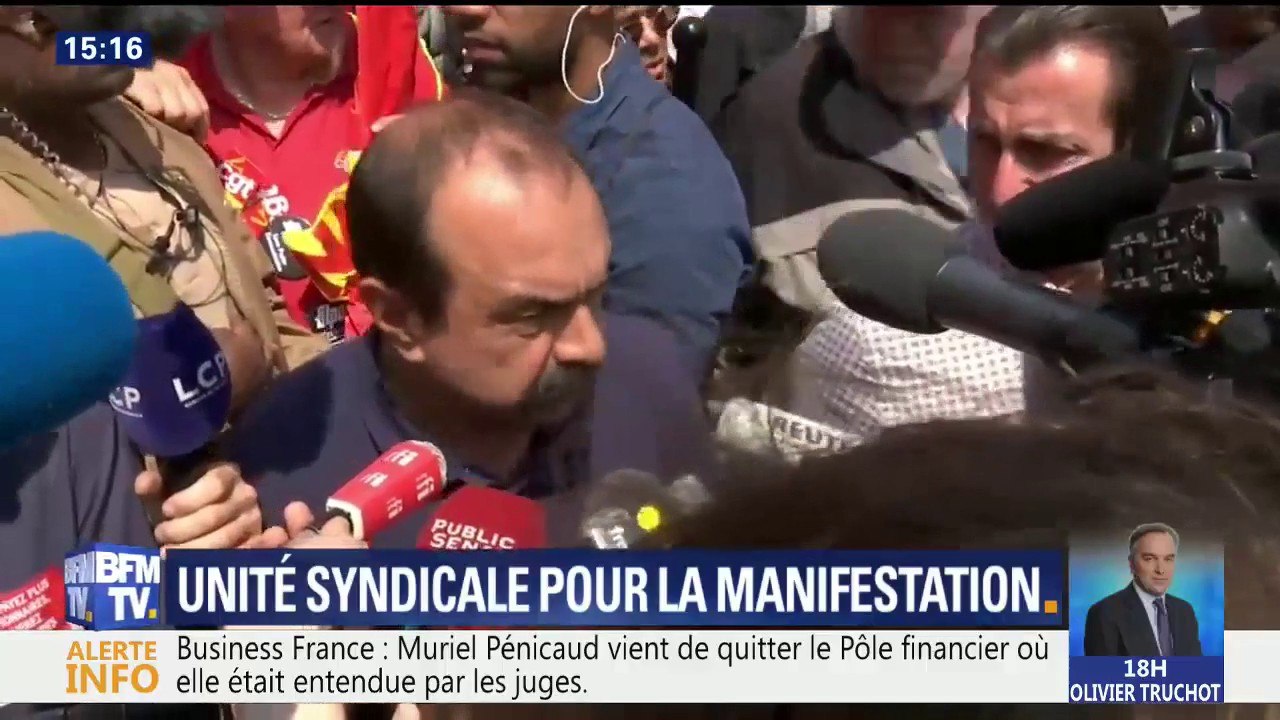 L’unité syndicale pour la manifestation des fonctionnaires est “une très bonne chose”, se réjouit Philippe Martinez (CGT)