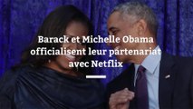 Barack et Michelle Obama signent un partenariat avec Netflix