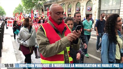 Fonction publique à Marseille, la mobilisation ne faiblit pas