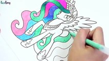 MLP coloring book my little pony coloring pages for kids Princess Celestia