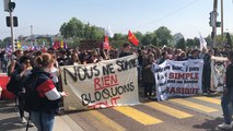 Manifestation des fonctionnaires et lycéens