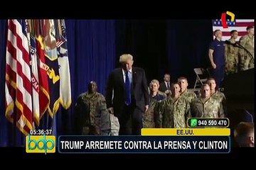 Donald Trump arremete contra prensa, Hillary Clinton y el FBI por trama rusa