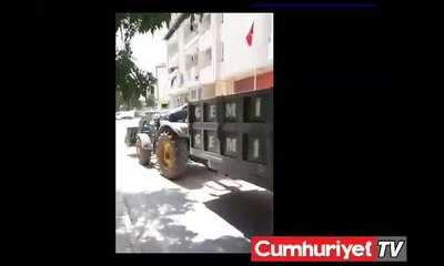 Çiftçi kendini yakmaya çalıştı