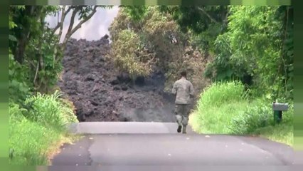Hawaii's Kilauea volcano threatens power plant