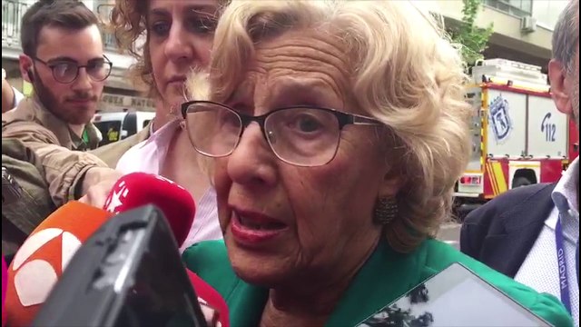 Declaraciones Carmena y Barbero derrumbe Martínez Campos