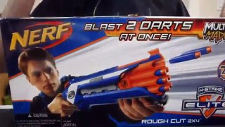 Review: Nerf Elite Rough Cut 2x4 Unboxing and Demo (new)