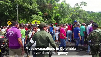 Colombia evacuates 25,000 near hydropower construction site