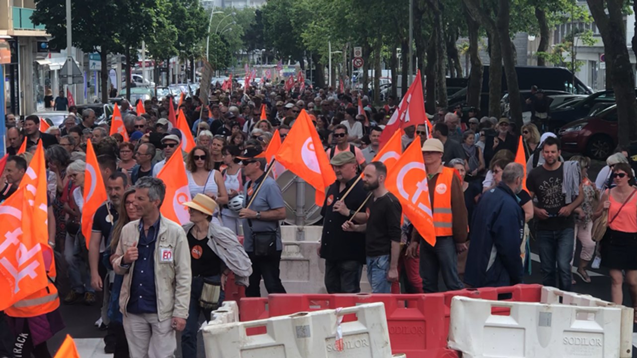 Petites scènes de la manifestation des fonctionnaires