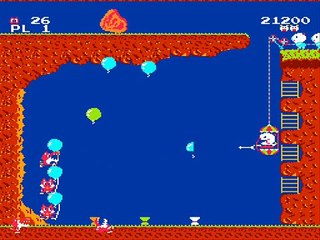 Old-School Gaming - Gameplay Footage #1 - Pooyan (Famicom/NES)