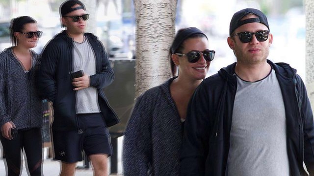 Lea Michele steps out in workout gear alongside fiance Zandy Reich in Los Angeles ahead of LMDC tour