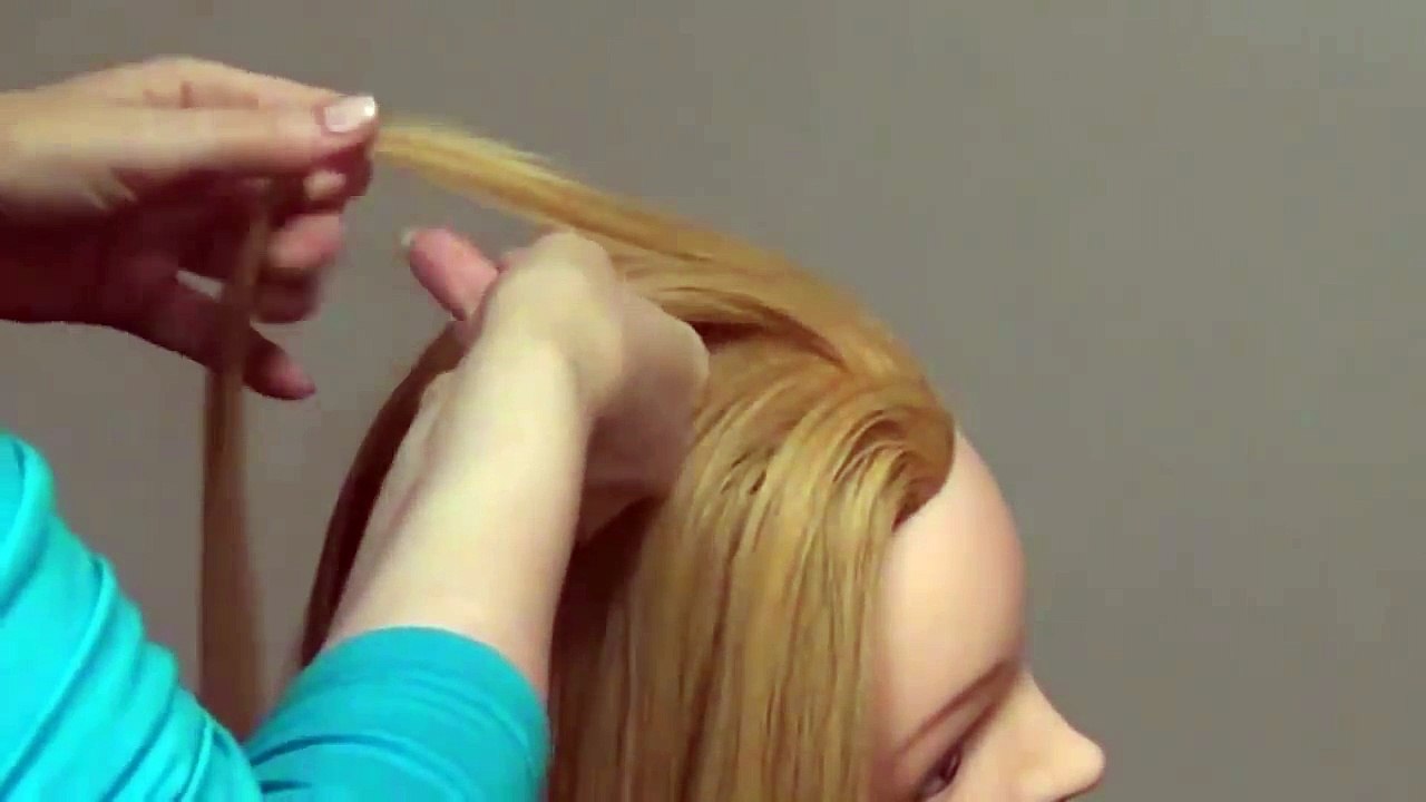 Свадебная прическа с плетением. Braided wedding hairstyle for long hair! (2)