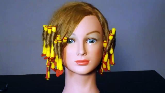 Прическа для средних волос. Curly hairstyles for medium long hair tutorial (2)