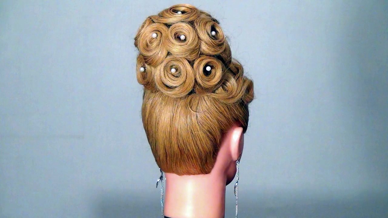 Вечерняя, свадебная прическа. Wedding prom hairstyles for long hair. (3)