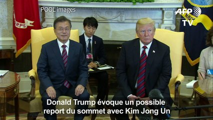 Trump évoque un possible report du sommet avec Kim Jong Un