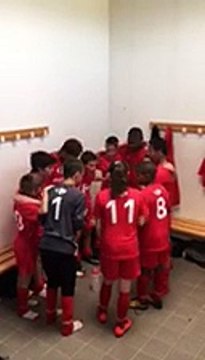 Celebration victoire U13 à BU