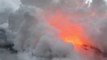 Laze Continues to Form as Lava Enters the Ocean in Pahoa, Hawaii