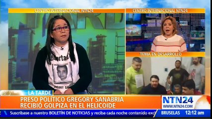 Madre de Gregory Sanabria pide a la región ayudar a los presos políticos