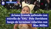 Ariana Grande saliendo con estrella de 'SNL' Pete Davidson luego de terminar relación con Mac Miller