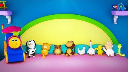 Bob entrainer Dix dans le lit - comptine - 3D Educational Video - Number Song - Ten In The Bed