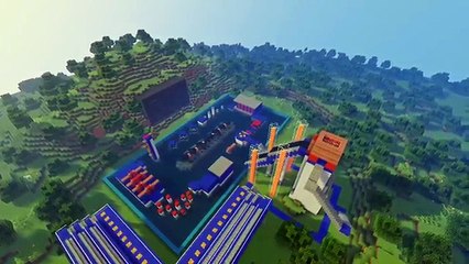 Realistic Minecraft - REALISTIC WIPEOUT WATERPARK IN MINECRAFT !? - (Minecraft Roleplay)