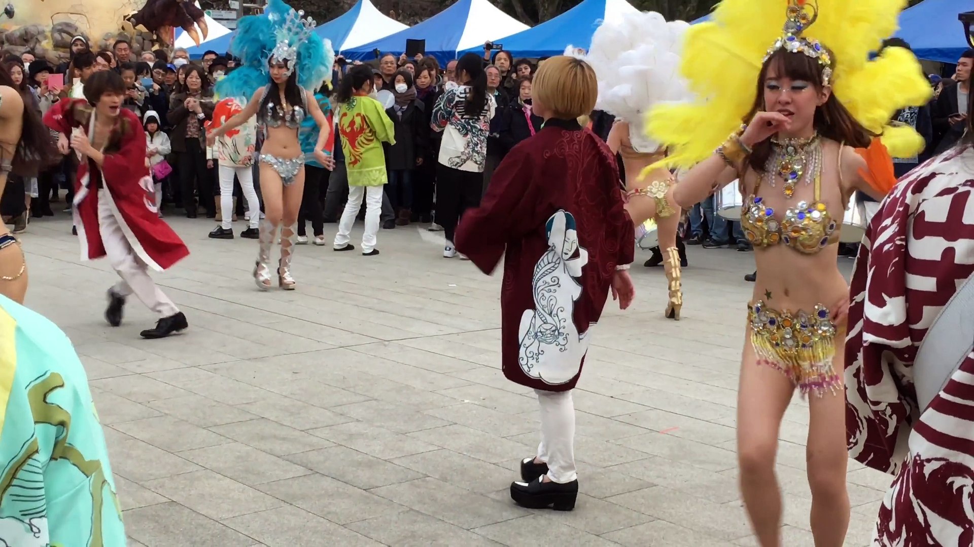4k サンバのお姉さん綺麗 上野 文化の杜 アーツフェスタ春 2 Dailymotion Video