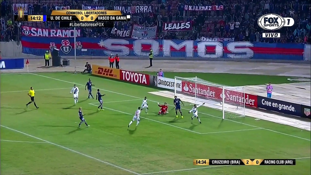 GOL Bruno Silva - Universidad de Chile 1-0 Vasco Da Gama | Copa Libertadores