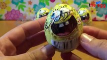 4 SpongeBob SquarePants chocolate Kinder Surprise Eggs Nickelodeon unboxing