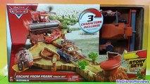 Disney Cars Escape From Frank Track set with Lightning Mc Queen Tror Tippin Tow Mater