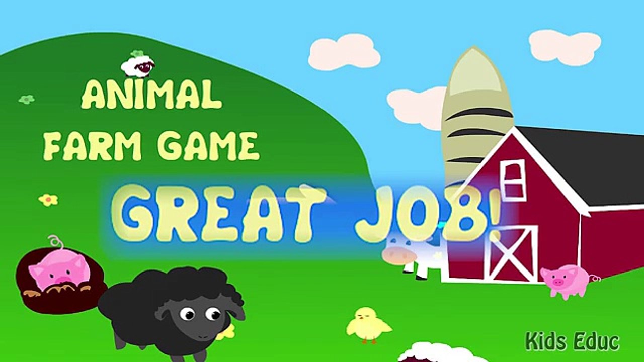 Animals On The Farm Animation Learning, Flashcards, Find + Count, Pre-k and Kindergarten Activities
