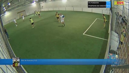 But de francois  (1-0) - FC POKEMON Vs POMPIERS DE CHAUVIGNY - 22/05/18 21:00 - LIGUE 2