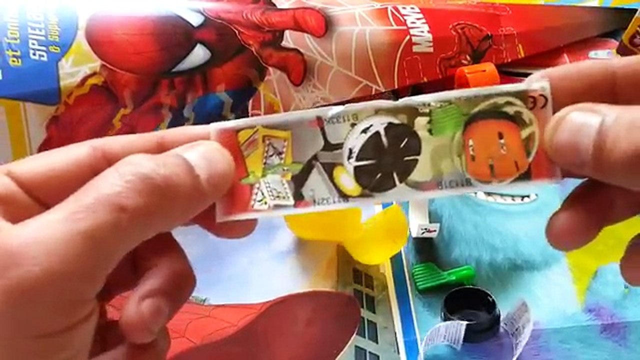 Surprise Eggs Toto Nestlé, Spiderman Surprise Pocket Unwrapping