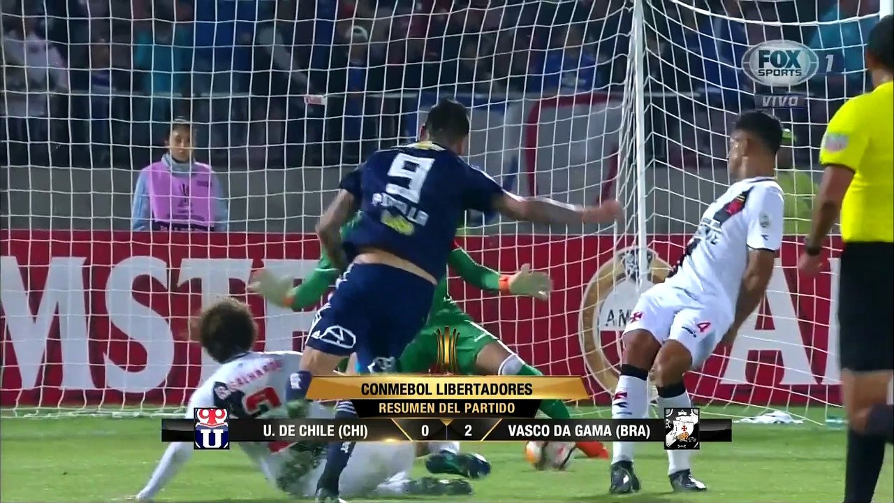 RESUMEN PARTIDO - Universidad de Chile 0-2 Vasco Da Gama | Copa Libertadores