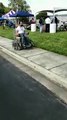 Tekerleği olmayan tekerlekli sandalye
