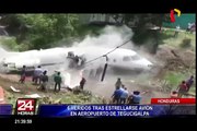 Avión se parte en dos cuando intentaba aterrizar en aeropuerto de Honduras