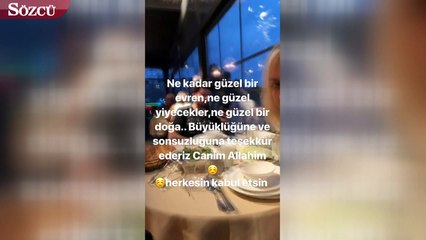 Aleyna Tilki iftar paylaşımı