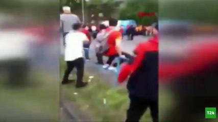 Alman polisi Galatasaray taraftarına saldırdı