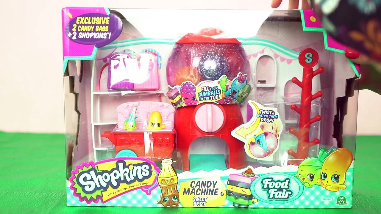 MACHINE à BONBONS SHOPKINS - UNBOXING SHOPKINS CANDY MACHINE - Démo Jouets